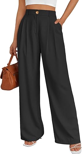 Automet High-Waisted Wide Leg Pants